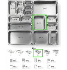 ГАСТРОЕМКОСТЬ CRAZY PAN GN1/2-100
