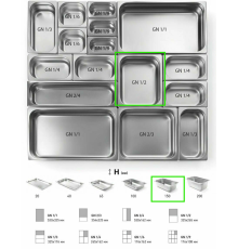 ГАСТРОЕМКОСТЬ CRAZY PAN GN1/2-150