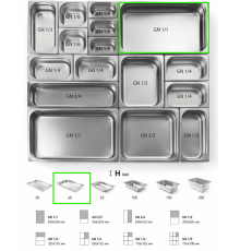 ГАСТРОЕМКОСТЬ CRAZY PAN GN1/1-40