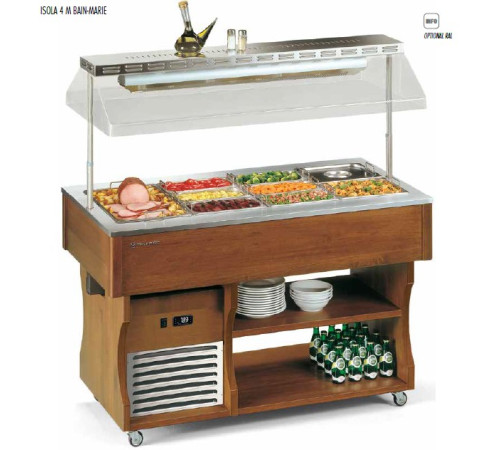 СТОЛ ШВЕД.ПОДОГР.ПАРОВОЙ ISOLA 4 M BM СВЕТ.ОРЕХ