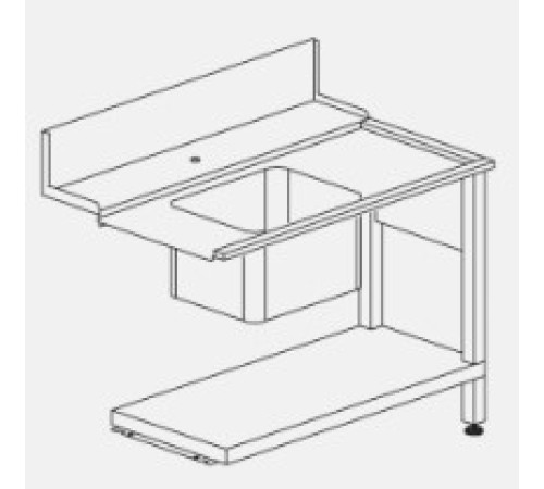 СТОЛ Д/ГРЯЗ.ПОСУДЫ DIHR T50 1200 L