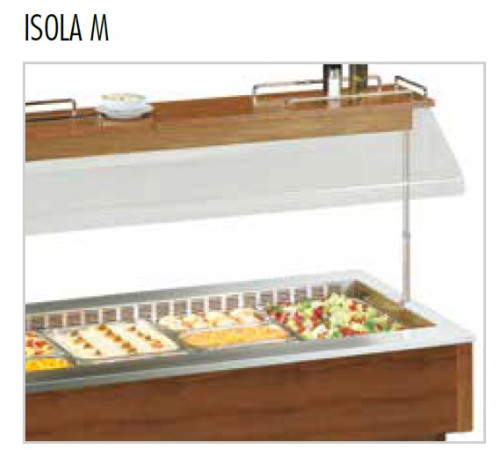 СТОЛ ШВЕД.ОХЛАЖД.ОСТРОВ. ISOLA 6 M СВЕТЛ.ОРЕХ