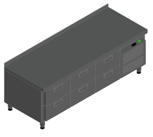 СТОЛ С ОХЛАЖД.ШКАФОМ HICOLD GN222/TN LT