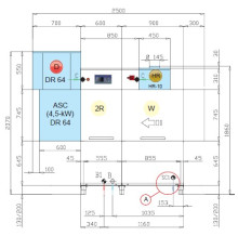 МАШИНА ПОСУДОМОЕЧНАЯ DIHR RX 246 SX+DDE+DR64+HR10