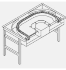 СТОЛ ПОВОРОТНЫЙ МЕХАНИЗИРОВАННЫЙ DIHR LC77/3