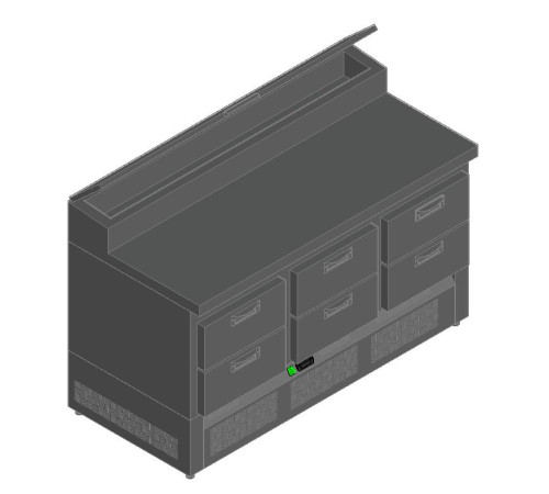 СТОЛ ДЛЯ ПИЦЦЫ HICOLD PZE1-222GN (1/3)