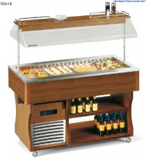 СТОЛ ШВЕД.ОХЛАЖД.ОСТРОВ. ISOLA 4 M СВЕТЛ.ОРЕХ