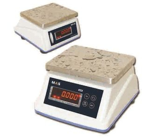 ВЕСЫ ЭЛЕКТРОННЫЕ ПОРЦИОННЫЕ ВЛАГОСТОЙКИЕ С ДИСПЛЕЕМ ДЛЯ КЛИЕНТА MAS MSWE-03D