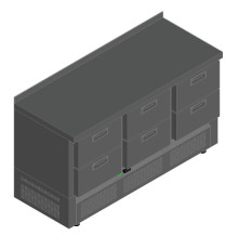 СТОЛ С ОХЛАЖД.ШКАФОМ HICOLD SNE 222/TN