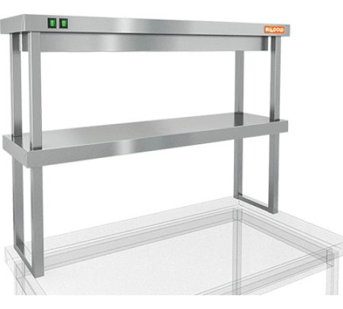 ПОЛКА ТЕПЛОВАЯ ДВУХЪЯРУСНАЯ HICOLD TP2K-9/3