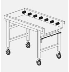 СТОЛ Д/ЧИСТ.ПОСУДЫ DIHR LC 96/2A РОЛИКОВЫЙ