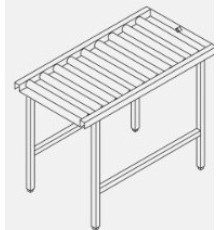 СТОЛ Д/ЧИСТ.ПОСУДЫ DIHR LC 96/C РОЛИКОВЫЙ