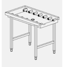 СТОЛ Д/ЧИСТ.ПОСУДЫ DIHR LC 96/1A РОЛИКОВЫЙ R