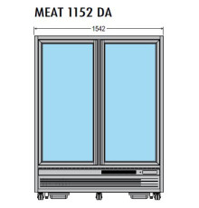 ШКАФ ХОЛОД.ОСТРОВ. TECFRIGO MEAT 1152 DA СЕРЕБ.