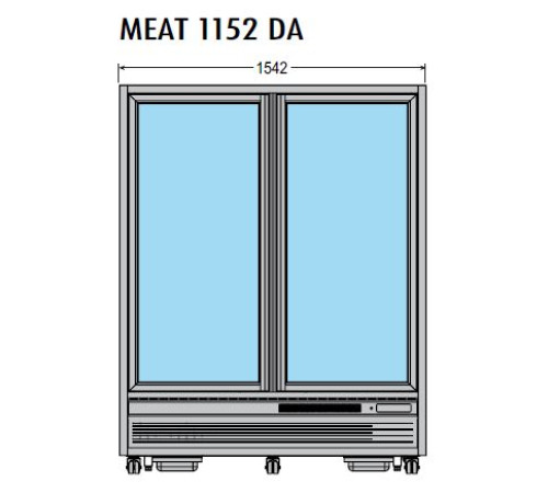 ШКАФ ХОЛОД.ОСТРОВ. TECFRIGO MEAT 1152 DA СЕРЕБ.