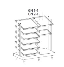 ДИСПЕНСЕР ДЛЯ ПОДНОСОВ, КОНТЕЙНЕРОВ И СТАКАНОВ APACH CHEF LINE LDTCG713