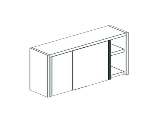 ПОЛКА НАСТЕННАЯ ЗАКРЫТАЯ APACH CHEF LINE LCW106SD