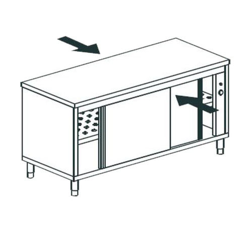 СТОЛ ТЕПЛОВОЙ СКВОЗНОЙ APACH CHEF LINE LHC611SH2PT