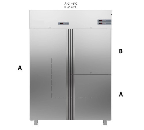 ШКАФ КОМБИНИРОВАННЫЙ 1400 ЛИТРОВ APACH CHEF LINE LCK140N2D3