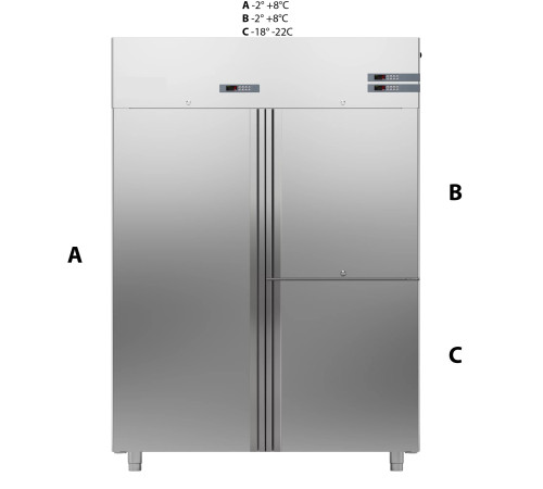 ШКАФ КОМБИНИРОВАННЫЙ 1400 ЛИТРОВ APACH CHEF LINE LCK140N2M1D3