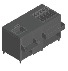 СТАНЦИЯ БАРНАЯ С БОРТОМ HICOLD НБМКС-15/6ПК +100ММ СТОЛЕШН.