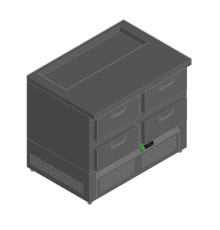 СТОЛ ДЛЯ САЛАТОВ HICOLD SLE1-22GN (1/3) О БЕЗ КРЫШКИ