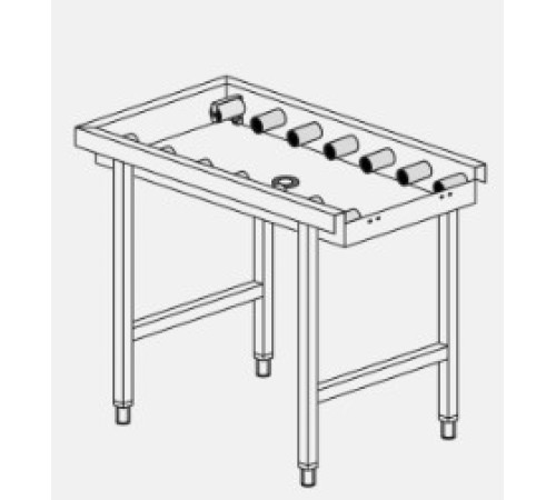 СТОЛ Д/ЧИСТ.ПОСУДЫ DIHR LC96/1 РОЛИКОВЫЙ