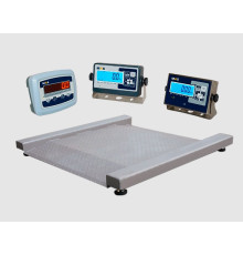 ВЕСЫ ПЛАТФОРМЕННЫЕ НИЗКОПРОФЕЛЬНЫЕ  MAS PM4RЕ-0.6 (с индикатором на стойке) RS-232