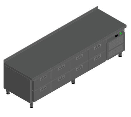 СТОЛ С ОХЛАЖД.ШКАФОМ HICOLD GN2222/TN LT