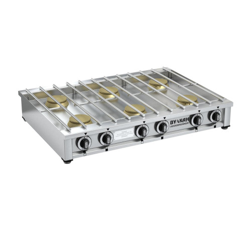 ПЛИТА ГАЗОВАЯ ВУЛКАН-HEIDEBRENNER ПРГ-IIА-6M SLIM АРТ.82141