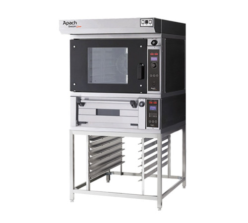 ПЕЧЬ КОНВЕКЦИОННАЯ С ПОДОМ НА ПОДСТАВКЕ С НАПРАВЛЯЮЩИМИ APACH BAKERY LINE K5TS DP+E218PA