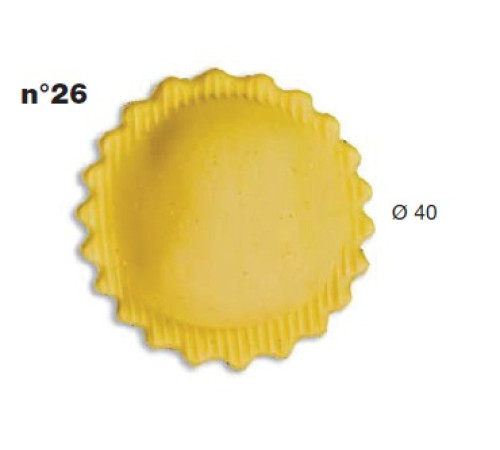 ШТАМП Д/РАВИОЛИ ДЛЯ НАСАДКИ LA MONFERRINA MULTIPASTA КРУГ ДИАМ. 40 ММ 26