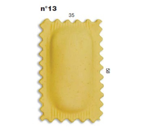 ШТАМП Д/РАВИОЛИ ДЛЯ НАСАДКИ LA MONFERRINA MULTIPASTA ПРЯМОУГОЛЬНИК 35Х58 ММ 13