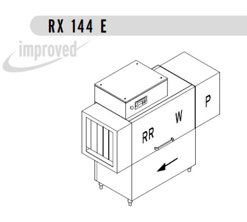 МАШИНА ПОСУДОМОЕЧНАЯ DIHR RX 144 DX+DDE+HR10+DR64