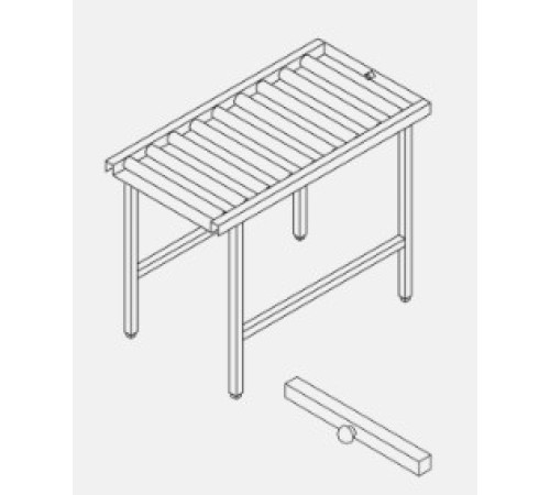 СТОЛ Д/ЧИСТ.ПОСУДЫ DIHR LC 96/C РОЛИКОВЫЙ/КОНЦЕВОЙ ВЫКЛЮЧАТЕЛЬ