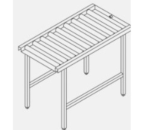 СТОЛ Д/ЧИСТ.ПОСУДЫ DIHR LC 96/B РОЛИКОВЫЙ