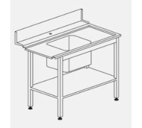 СТОЛ Д/ГРЯЗ.ПОСУДЫ DIHR T55 1000 R