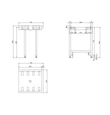СТОЛ Д/ЧИСТ.ПОСУДЫ DIHR LC96/1 РОЛИКОВЫЙ 700 ММ