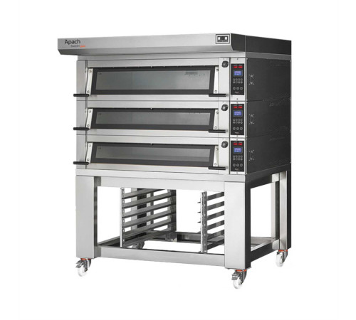 ПЕЧЬ ПОДОВАЯ С ПОДСТАВКОЙ С НАПРАВЛЯЮЩИМИ APACH BAKERY LINE E4LK2S DPBI-T