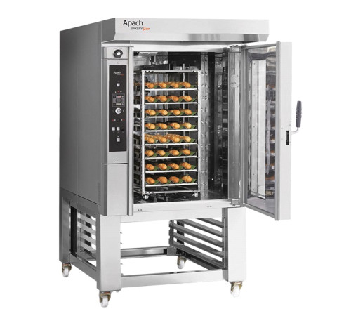 ПЕЧЬ МИНИРОТАЦИОННАЯ ЭЛЕКТРИЧЕСКАЯ 12 УР. С ПОДСТАВКОЙ С НАПРАВЛЯЮЩИМИ APACH BAKERY LINE C46ES EMPTA