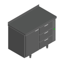 СТОЛ С ОХЛАЖД.ШКАФОМ HICOLD SN 13/TN P БЕЗ АГРЕГАТА