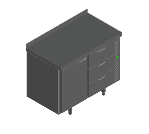 СТОЛ С ОХЛАЖД.ШКАФОМ HICOLD SN 13/BT P БЕЗ АГРЕГАТА