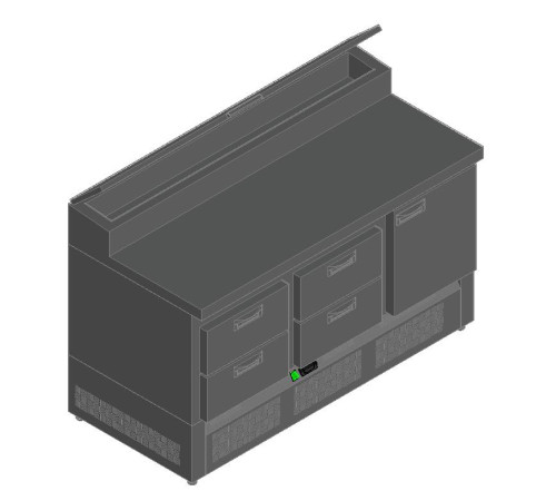 СТОЛ ДЛЯ ПИЦЦЫ HICOLD PZE2-221/GN (1/6H)