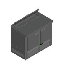 СТОЛ ДЛЯ САЛАТОВ HICOLD SLE2-11SN (1/6) З С КРЫШК.