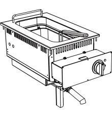 ФРИТЮРНИЦА ВСТРАИВАЕМАЯ 700 СЕРИИ APACH CHEF LINE SLDI7FRIE4S15