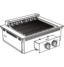 ГРИЛЬ ВСТРАИВАЕМЫЙ 700 СЕРИИ APACH CHEF LINE SLDI7GE8