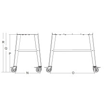 СТEНД Д/КУТТЕРА KATANA 12 И KATANA 12VV С КОЛЕСАМИ