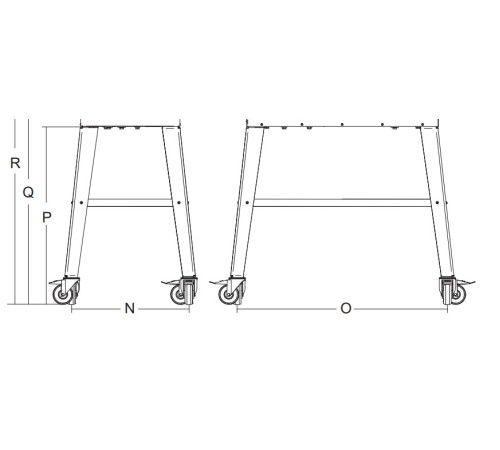 СТEНД Д/КУТТЕРА KATANA 12 И KATANA 12VV С КОЛЕСАМИ