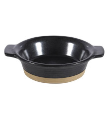 Блюдо глубокое d14см 0,28л, с ручками, керамика, Igneous Black ZCBKIGI1