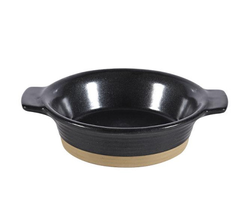 Блюдо глубокое d14см 0,28л, с ручками, керамика, Igneous Black ZCBKIGI1